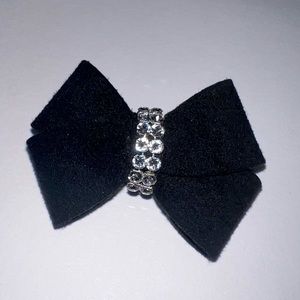 Susan Lanci Nouveau Hair Bow (Black) (S)